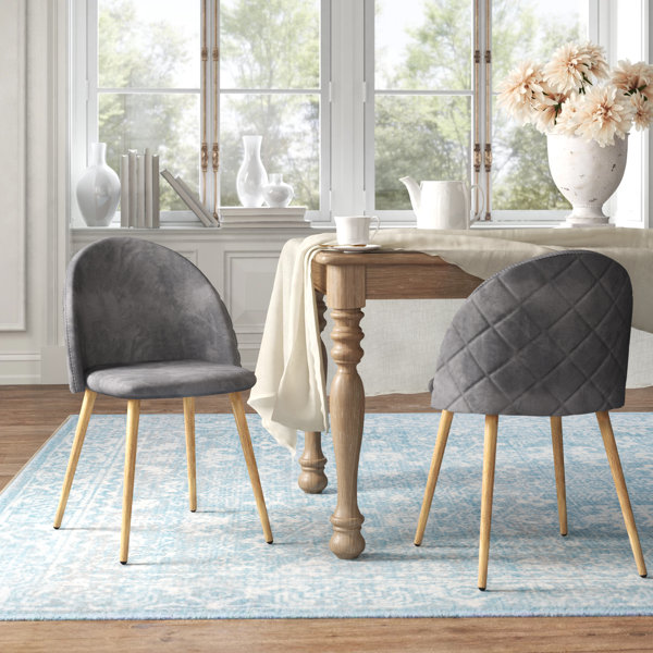 Oliver Marston Velvet Upholstered Side Chair & Reviews Wayfair